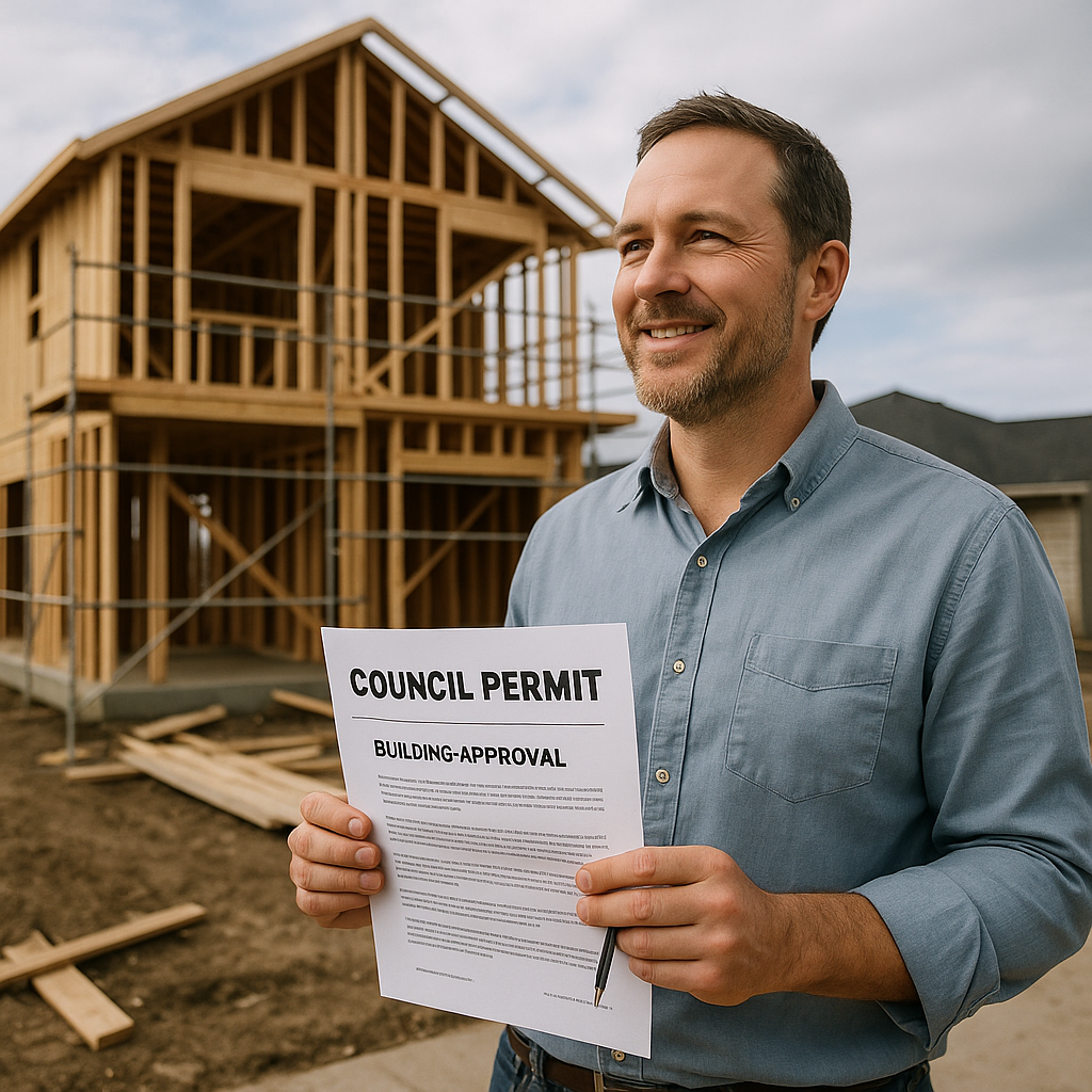 How do council permits and approvals impact building projects?