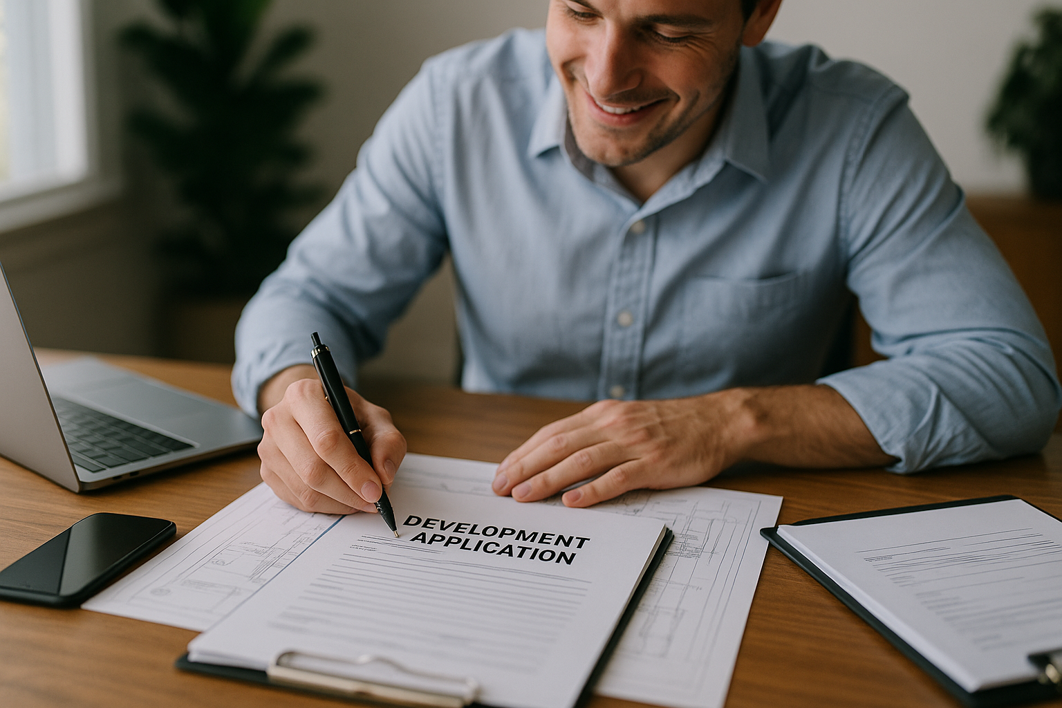 What are the steps involved in development application submissions?